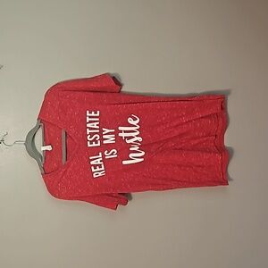 Red T Shirt Real Estate Size L